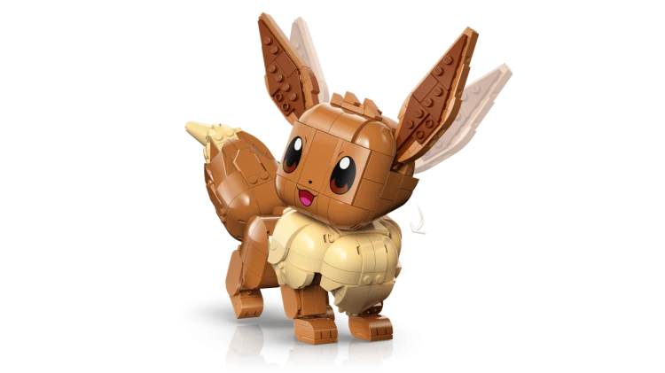 Kolekcjonerski model LEGO Eevee 72151 ułożenie dynamiczne