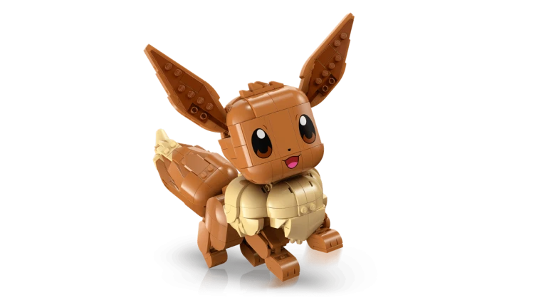 LEGO Pokémon Eevee 72151 detale głowy i uszu
