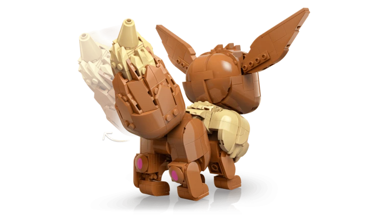 Figurka LEGO Eevee 72151 z ruchomym ogonem i łapkami