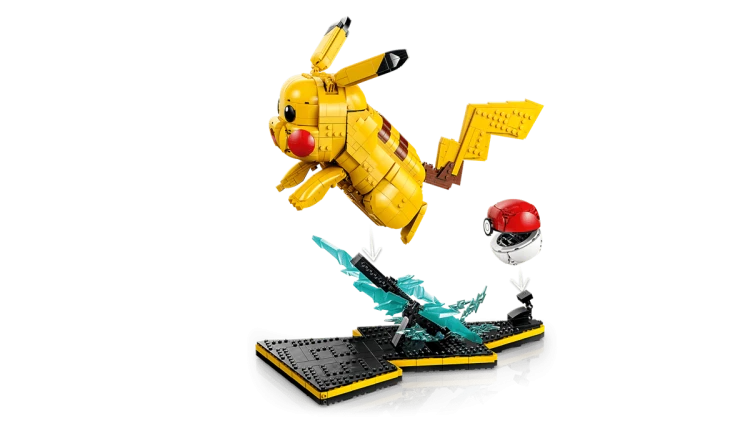 LEGO Pokémon Pikachu 72152 widok z profilu