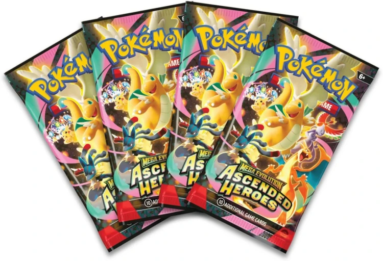 4 Boostery Pokémon TCG Mega Evolution Ascended Heroes – zawartość zestawu Mega Meganium ex