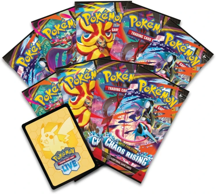 Pokémon TCG Mega Evolution Chaos Rising Elite Trainer Box - boostery i promo