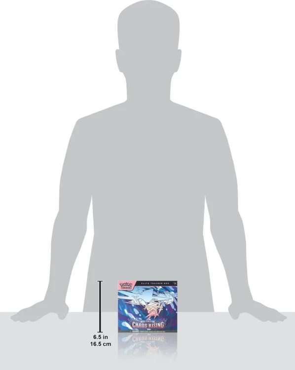 Pokémon TCG Mega Evolution Chaos Rising Elite Trainer Box - wymiary