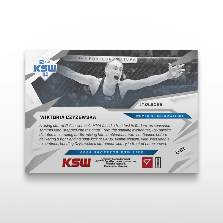 Wiktoria Czyżewska - SportZoo KSW 2025/26 LIVE - Back