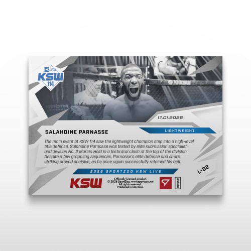 Salahdine Parnasse - SportZoo KSW 2025/26 LIVE - Back