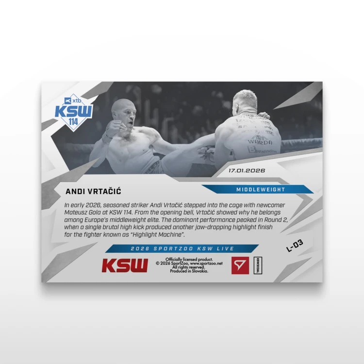 Andi Vrtačić - SportZoo KSW 2025/26 LIVE - Back