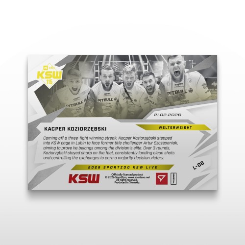 per Koziorzębski - SportZoo KSW 2025/26 LIVE - Back