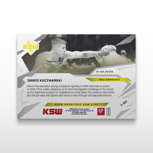 Dawid Kuczmarski - SportZoo KSW 2025/26 LIVE - Back