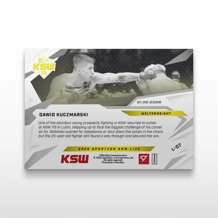 Dawid Kuczmarski - SportZoo KSW 2025/26 LIVE - Back