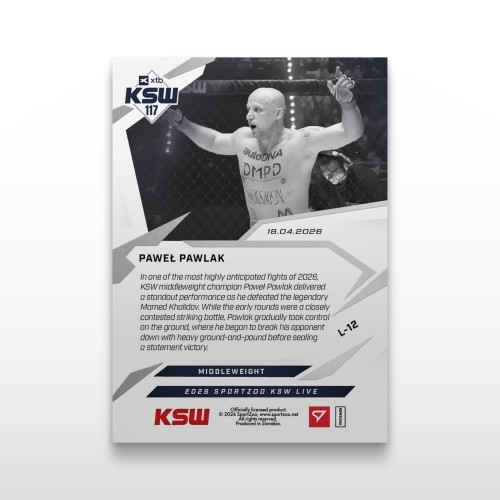 Paweł Pawlak - SportZoo KSW 2025/26 LIVE  - Back