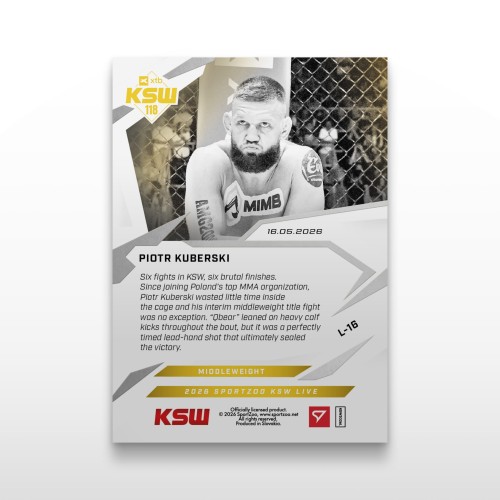 Piotr Kuberski - SportZoo KSW 2025/26 LIVE - Back