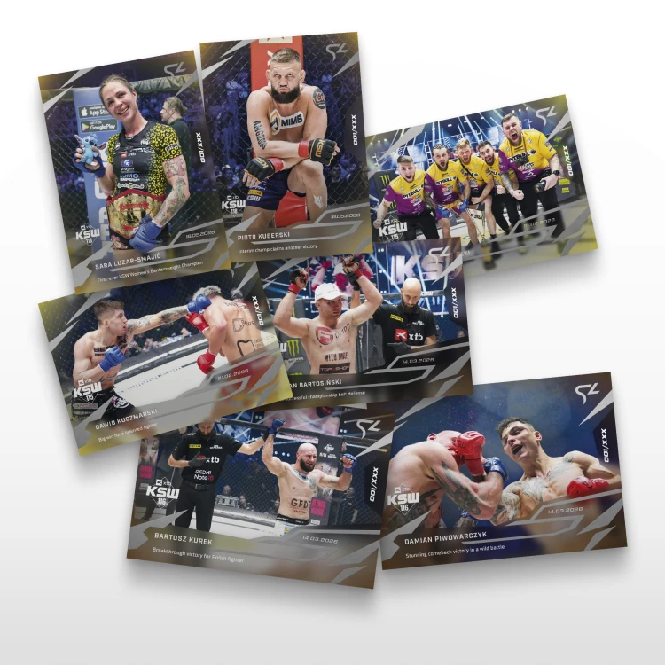 Promocyjny zestaw 16 kart - SportZoo KSW 2025/26 LIVE - Bundle Show 2
