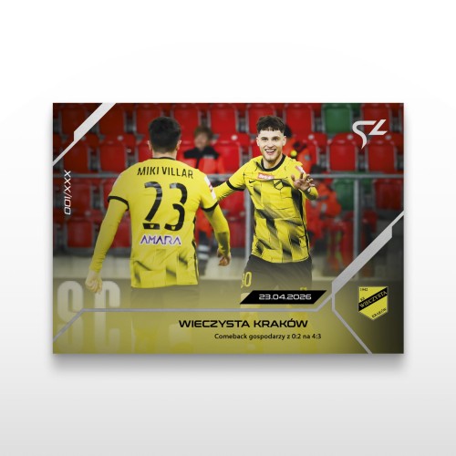 Wieczysta Kraków - SportZoo Betclic 1 Liga 2025/26 LIVE - Front