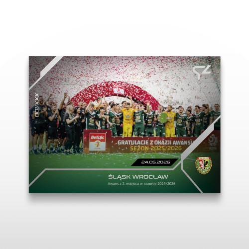 Śląsk Wrocław - SportZoo Betclic 1 Liga 2025/26 LIVE - Front