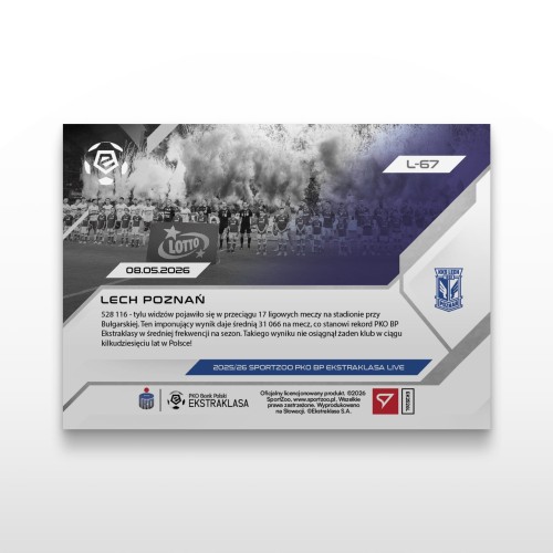 Lech Poznań - SportZoo PKO BP Ekstraklasa 2025/26 LIVE - Back
