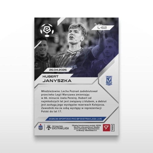 Hubert Janyszka - SportZoo PKO BP Ekstraklasa 2025/26 LIVE - Back