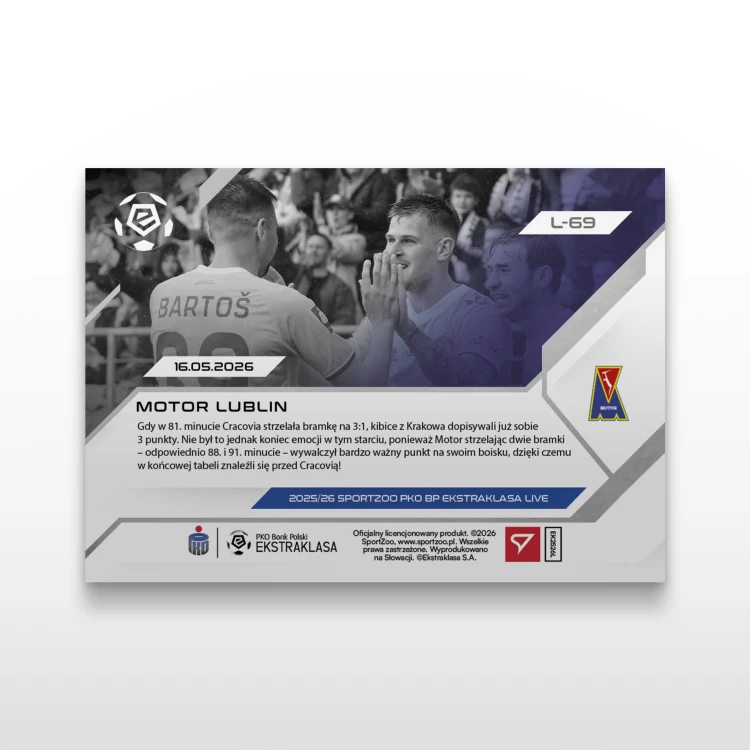 Motor Lublin - SportZoo PKO BP Ekstraklasa 2025/26 LIVE - Back