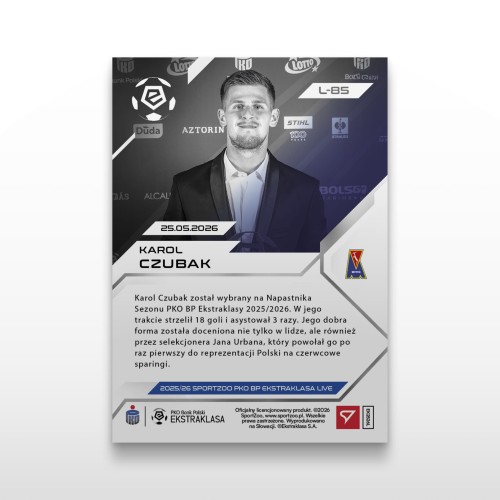 Karol Czubak - SportZoo PKO BP Ekstraklasa 2025/26 LIVE - Back
