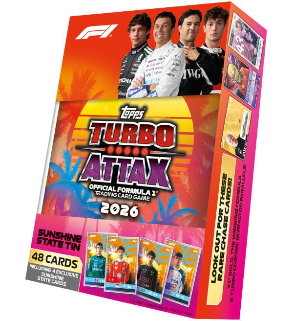 Topps F1 Turbo Attax 2026 Sunshine State Mega Tin