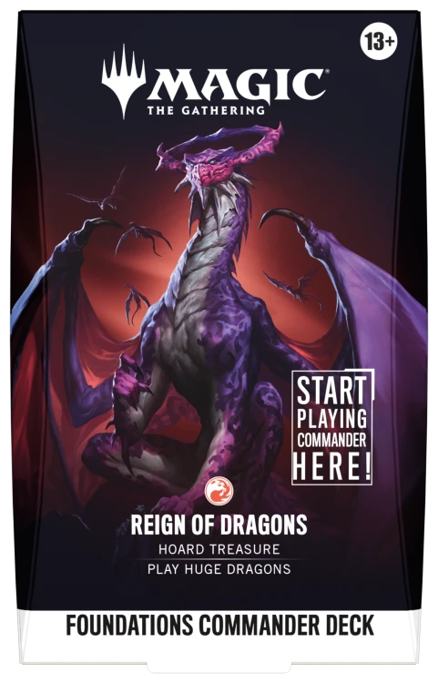 Magic the Gathering Foundations Commander Decks – Reign of Dragons