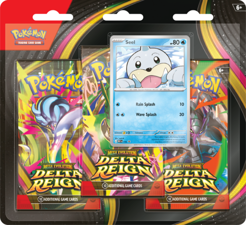 Pokémon TCG: Mega Evolution - Delta Reign - 3-Pack Blister - Front