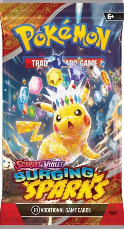 Boostermania Pokemon TCG Scarlet &amp; Violet Surging Sparks - Booster - Version 1