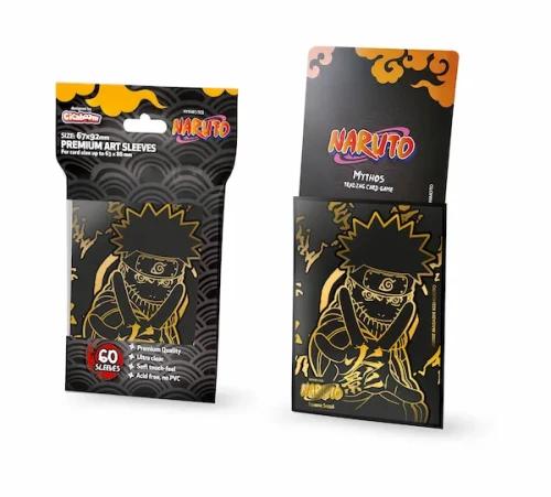 Naruto Mythos TCG Sleeves - Gold Naruto