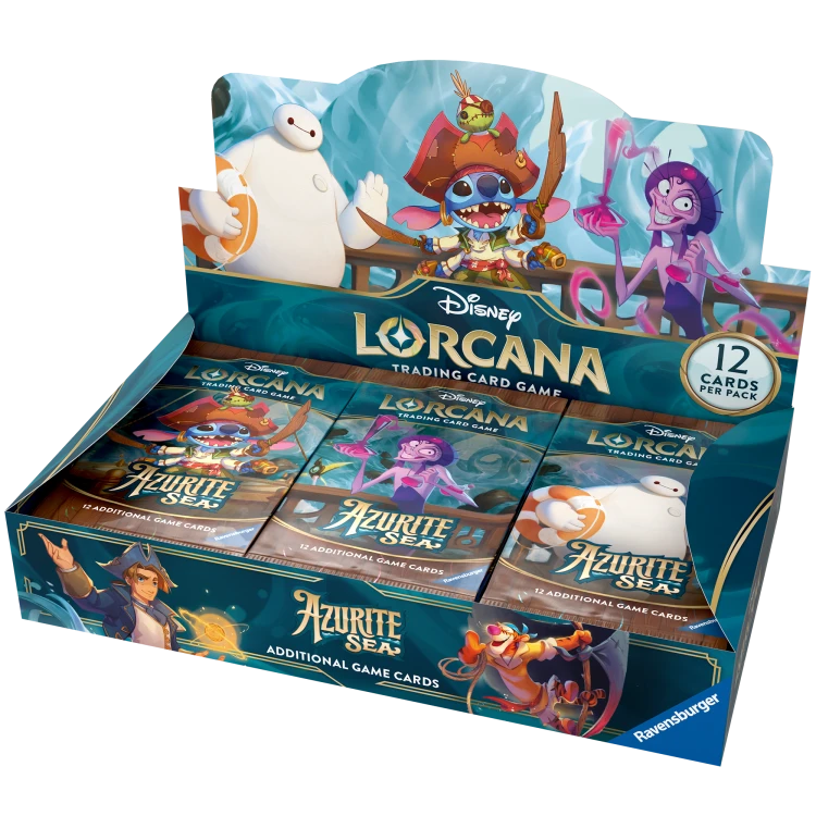 Boostermania Disney Lorcana Azurite Sea Booster Box - 24 boostery - open