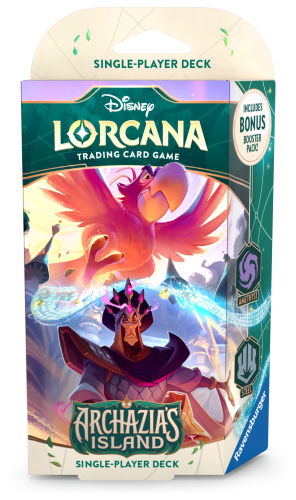 Boostermania Disney Lorcana Archazias Island  Amethyst and Steel Starter Deck