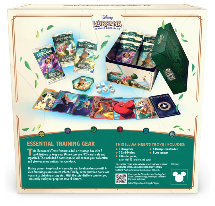 Boostermania Disney Lorcana Archazia's Island Trove Pack - Back