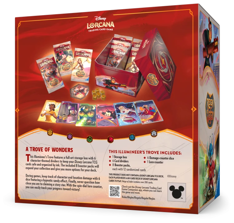 Boostermania Disney Lorcana Reign of Jafar Tove Pack - Back