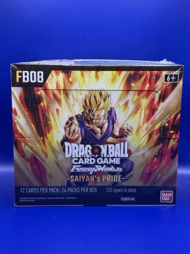 Boostermania Dragon Ball Super Fusion World FB08 Saiyan's Pride Booster Box - Front