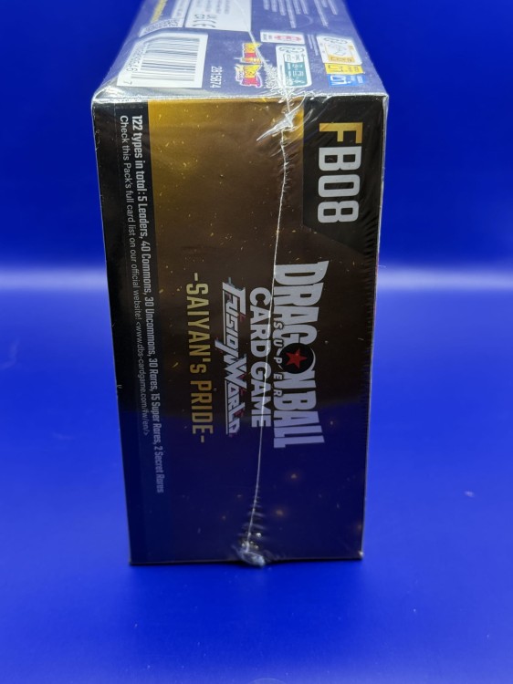 Boostermania Dragon Ball Super Fusion World FB08 Saiyan's Pride Booster Box Side