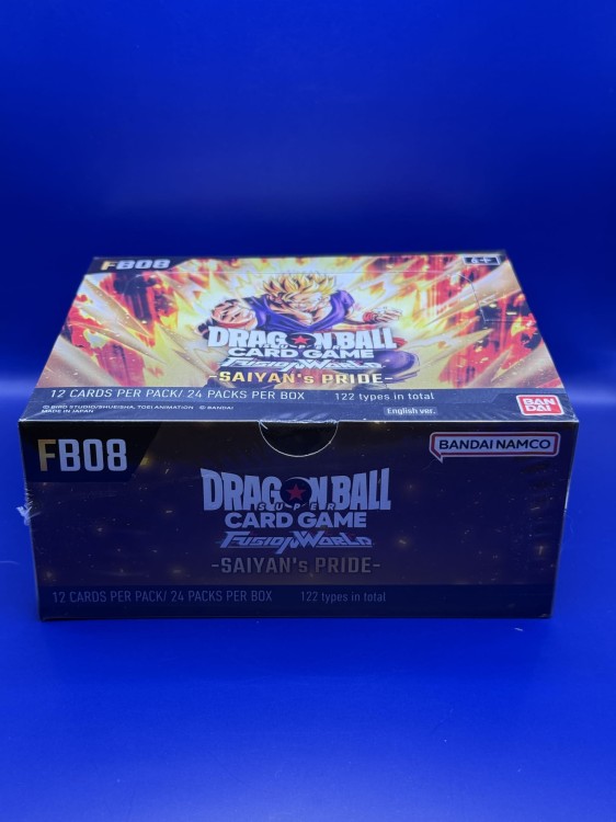 Boostermania Dragon Ball Super Fusion World FB08 Saiyan's Pride Booster Box Top
