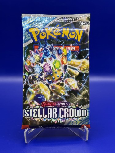 Boostermania Pokemon TCG Scarlet &amp;amp; Violet Stellar Crown- Booster - Version 1 - Real