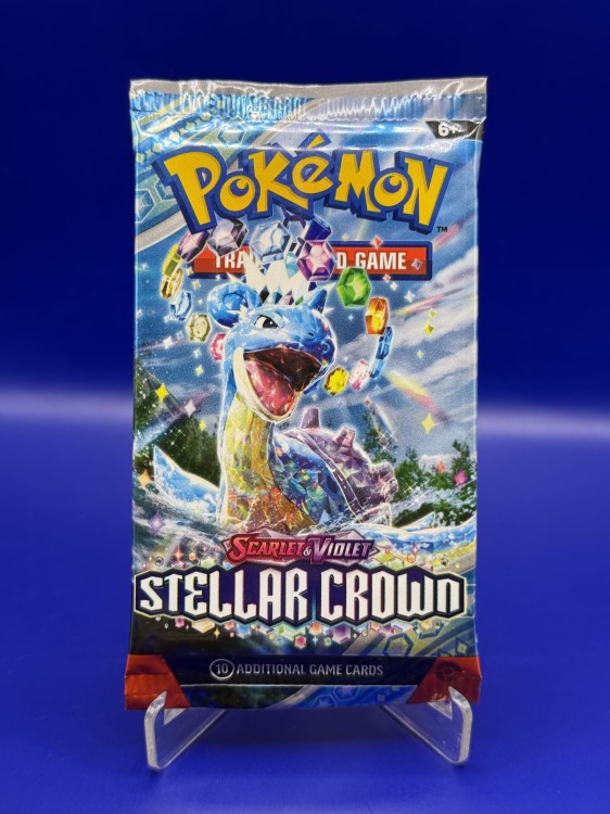 Boostermania Pokemon TCG Scarlet &amp;amp; Violet Stellar Crown- Booster - Version 2 - Real