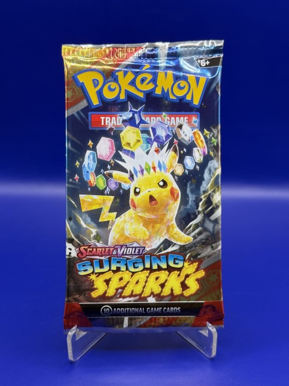Boostermania Pokemon TCG Scarlet &amp;amp; Violet Surging Sparks - Booster - Version 1 Real