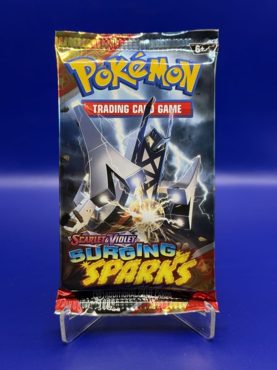 Boostermania Pokemon TCG Scarlet &amp;amp; Violet Surging Sparks - Booster - Version 3 Real