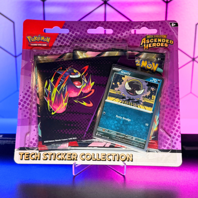 Pokemon TCG Mega Evolution Ascended Heroes Tech Sticker Collection Gastly Mega Gengar w Boostermania.pl