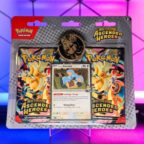 Blister Pokémon TCG: Mega Evolution Ascended Heroes Trainers 2-pack Blister Larrys Komola w Boostermania.pl