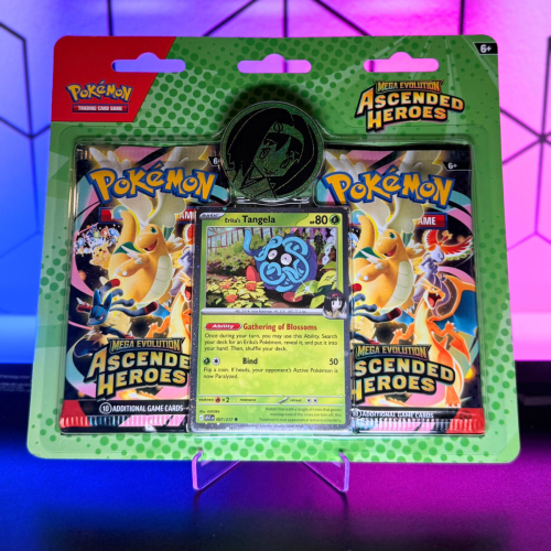 Blister POKEMON TCG MEGA EVOLUTION ASCENDED HEROES  TRAINER S 2-PACK BLISTER ERIKA S TANGELA w Boostermania.pl