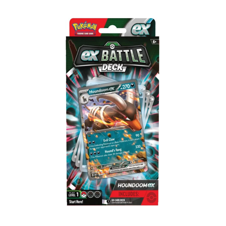 Karty Pokemon TCG EX Battle Deck Houndoom EX - front