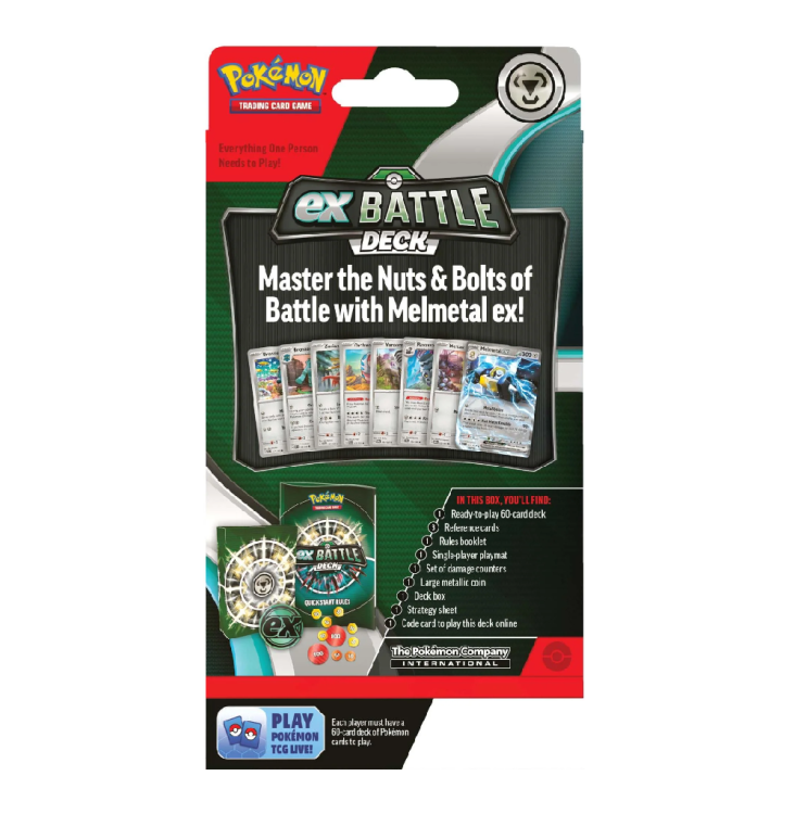Karty Pokemon TCG EX Battle Deck Melmetal EX - tył