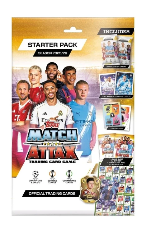 Zestaw startowy karty TOPPS MATCH ATTAX EXTRA 2025/26