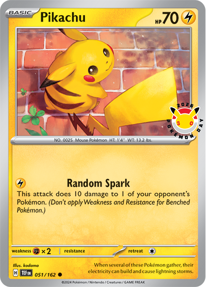 Limitowana karta Pikachu z zestawu  2026 Pokemon Day Collection