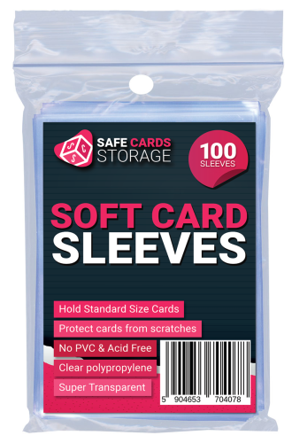 Koszulki na karty protektory Ultra clear Safe Cards Storage - paczka 100 sztuk