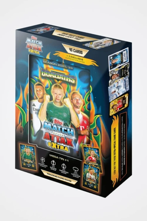 Karty TOPPS MATCH ATTAX EXTRA 2025 2026 MEGA puszka Goliaths front
