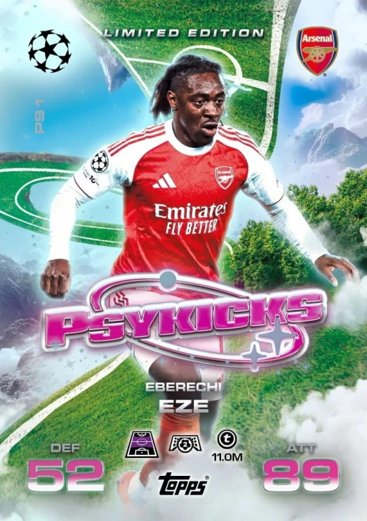Karty TOPPS MATCH ATTAX EXTRA 2025 2026 MEGA puszka Psykicks - karta  Eze