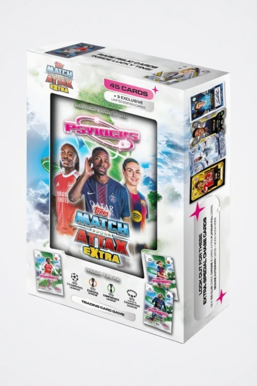 Karty TOPPS MATCH ATTAX EXTRA 2025 2026 MEGA puszka Psykicks