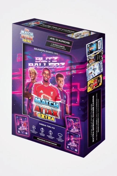 Karty TOPPS MATCH ATTAX EXTRA 2025 2026 MEGA puszka Blitzballers